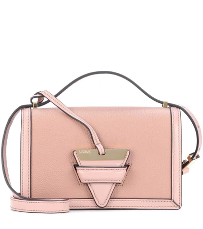 Shop Loewe Barcelona Small Leather Shoulder Bag In Pink
