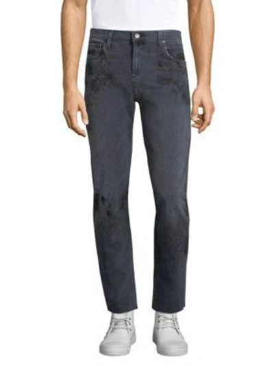 Shop J Brand Mick Slim Distressed Jeans In Grey