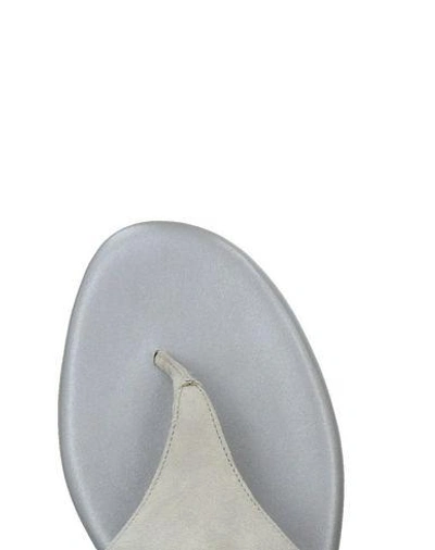 Shop Hogan Flip Flops In Light Grey