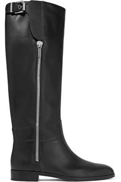 Shop Sergio Rossi Woman Nappa Leather Knee Boots Black