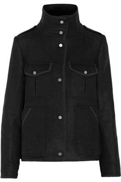 Shop Belstaff Woman Giuliette Wool-blend Jacket Black