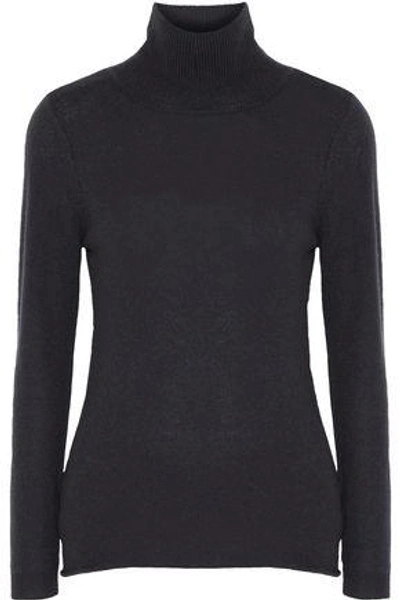 Shop Duffy Woman Cashmere Turtleneck Sweater Charcoal