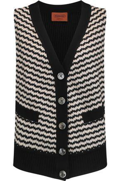 Shop Missoni Woman Crochet-knit Vest Black