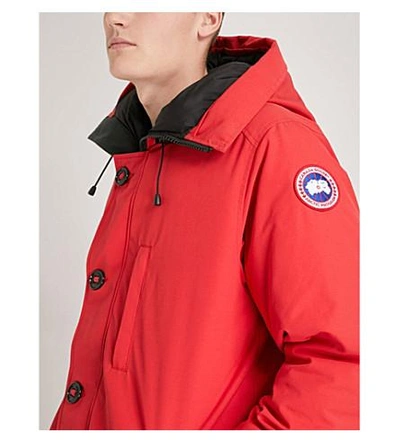 Shop Canada Goose Chateau Quilted Parka In Red Rouge