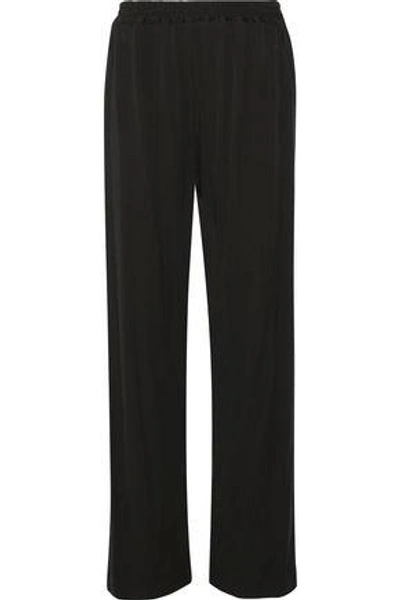 Shop Jil Sander Woman Jersey Straight-leg Pants Black