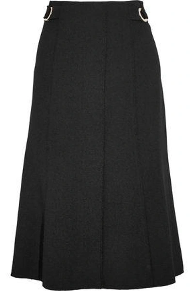 Shop Proenza Schouler Woman Pleated Crepe Skirt Black