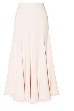 Gabriela Hearst Eliza Crepe Maxi Skirt In Pastel Pink | ModeSens