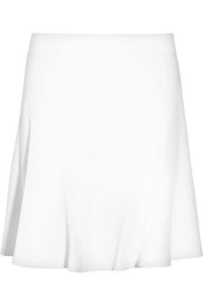 Shop Stella Mccartney Stretch-cady Mini Skirt In White