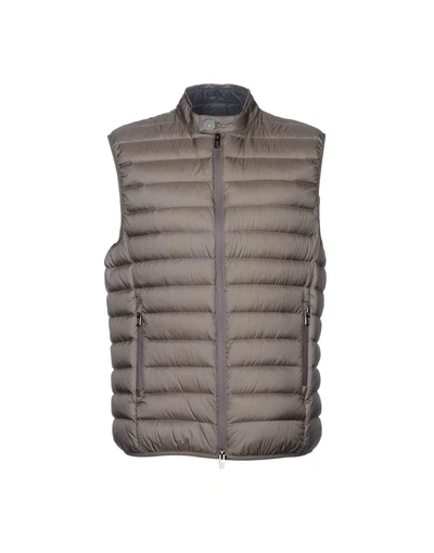 Shop Armani Collezioni Down Jackets In Khaki