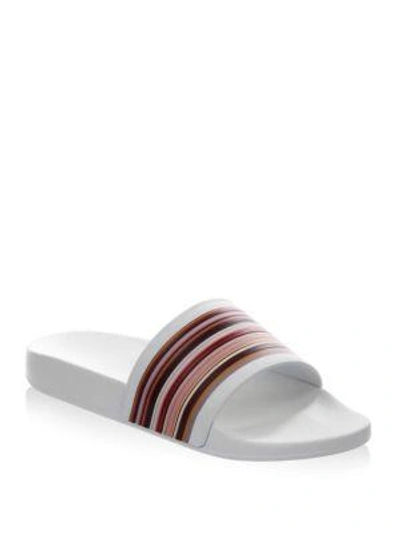 Shop Paul Smith Ruben Slides In White