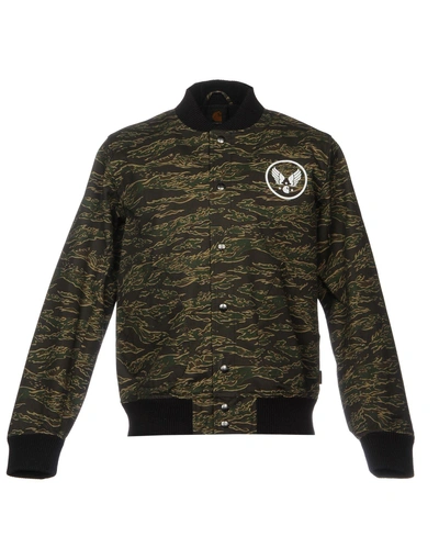 Shop Carhartt Bomber In Military Green