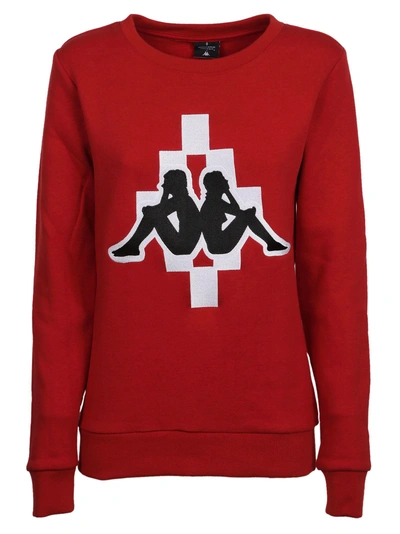 Shop Marcelo Burlon County Of Milan Kappa Sweatshirt In Red