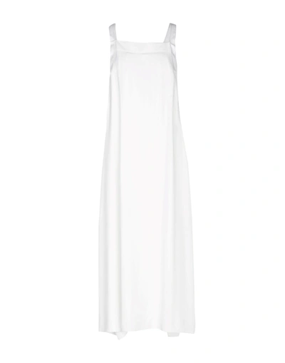 Shop Helmut Lang Midi Dress In Ivory