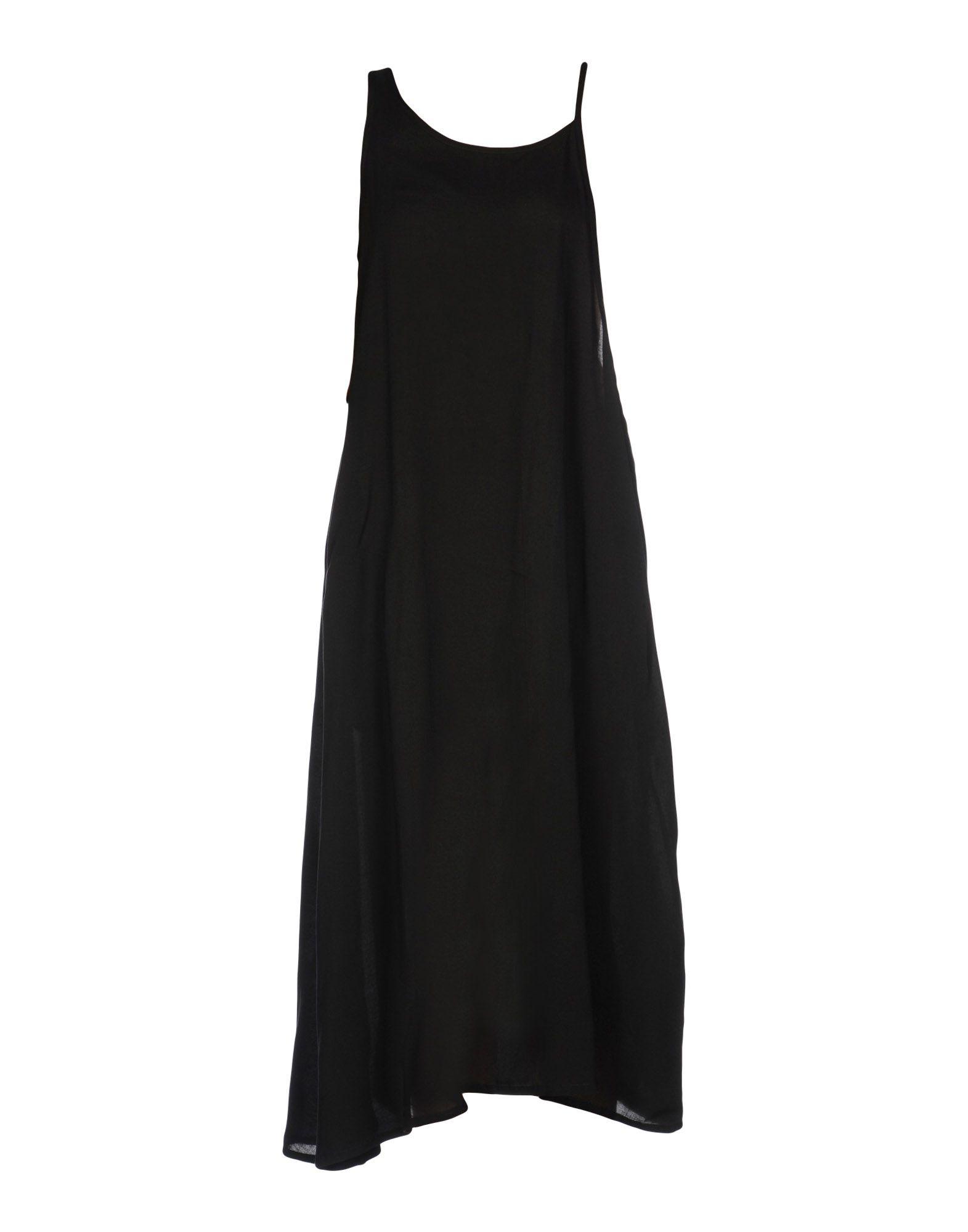 Yohji Yamamoto Midi Dress In Black | ModeSens