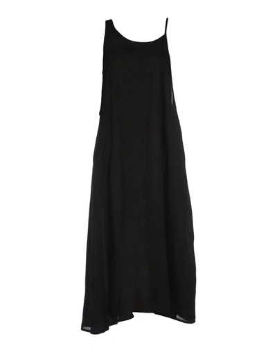 Shop Yohji Yamamoto Midi Dress In Black