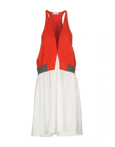 Shop Rabanne Knee-length Dress In Red
