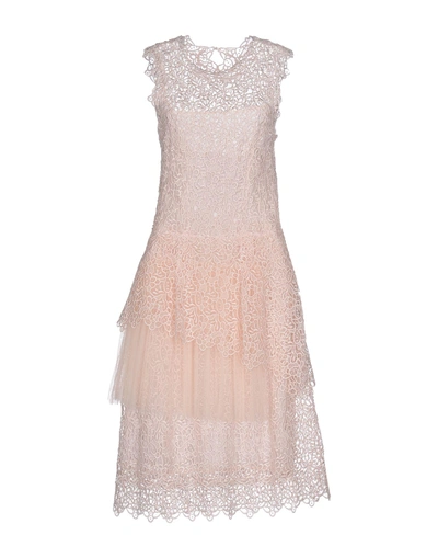 Shop Ermanno Scervino Woman Midi Dress Light Pink Size 4 Viscose, Polyester