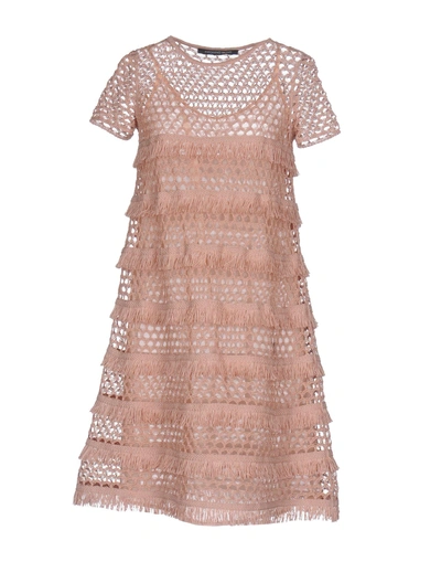 Shop Antonino Valenti Short Dress In Pastel Pink