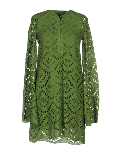 Shop Plein Sud Jeanius Short Dress In Green