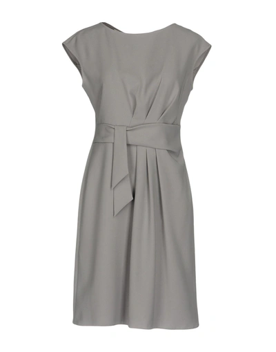 Shop Armani Collezioni Woman Short Dress Grey Size 14 Polyester