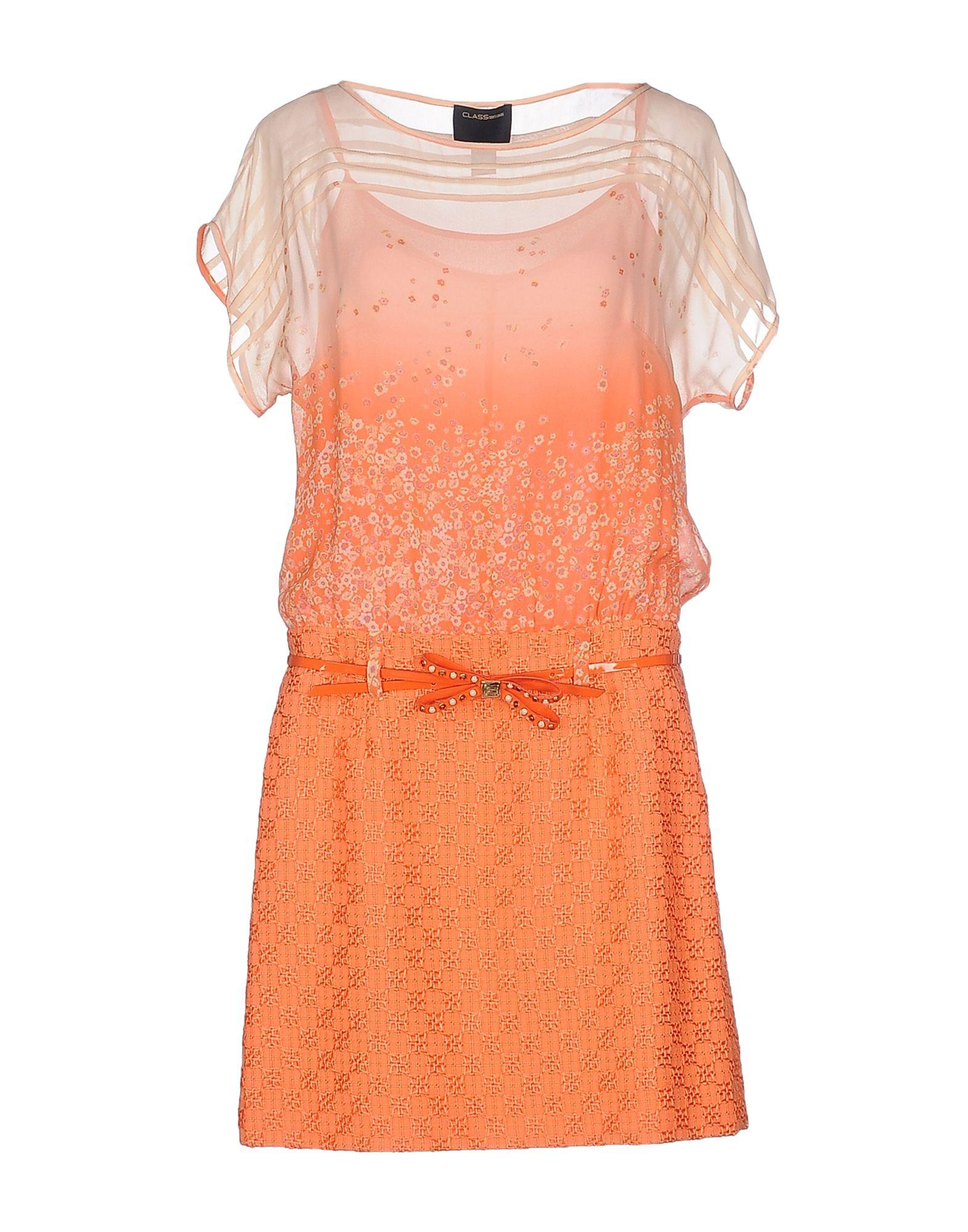 roberto cavalli orange dress