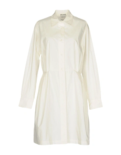 Shop Edit Shirt Dress In Ivory