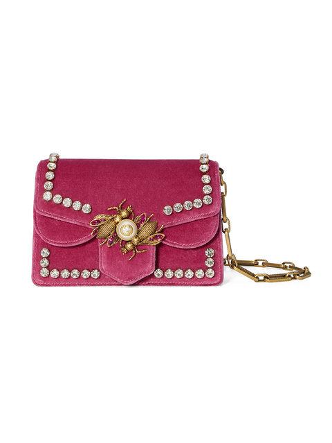 gucci broadway velvet mini bag