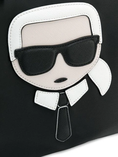 Shop Karl Lagerfeld Ikonik Weekender In Black