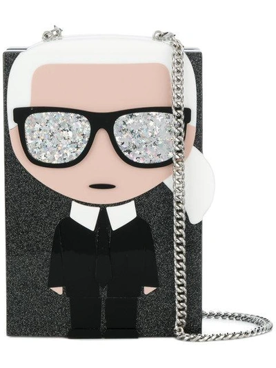 Karl Lagerfeld Box Clutch in Pink