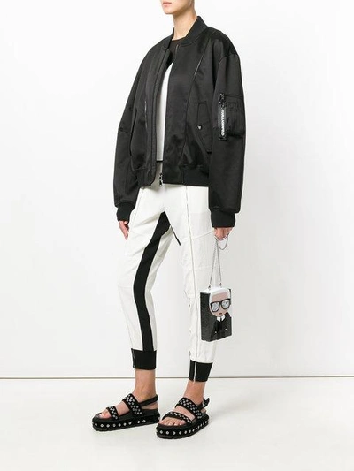 Karl Lagerfeld K/ikonik Karl Minaudière Clutch Bag In Black