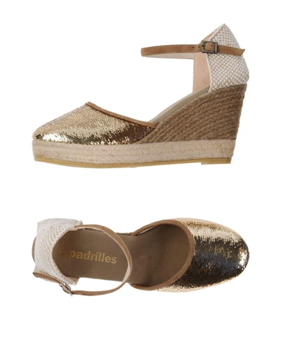 Shop Espadrilles In Gold