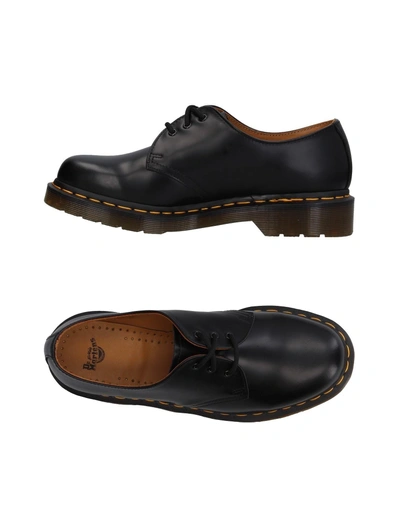 Shop Dr. Martens' Laced Shoes In Black