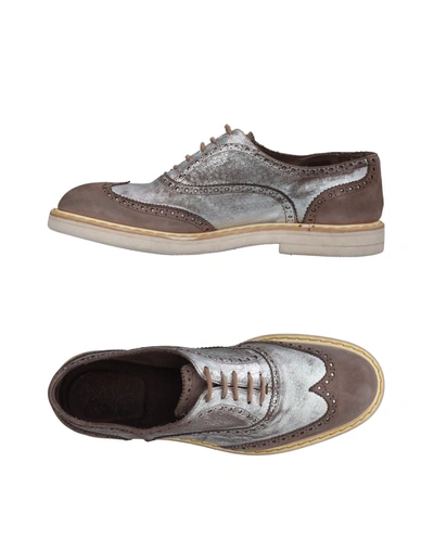Shop Alberto Fasciani Laced Shoes In Grey