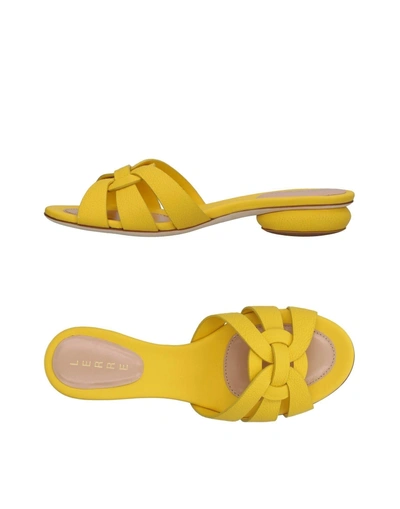 Shop Lerre Sandals In Yellow