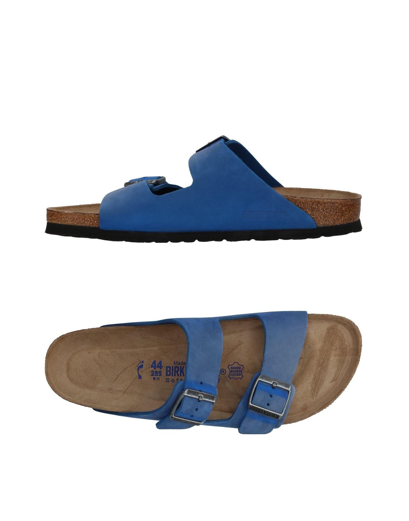 blue birkenstock sandals