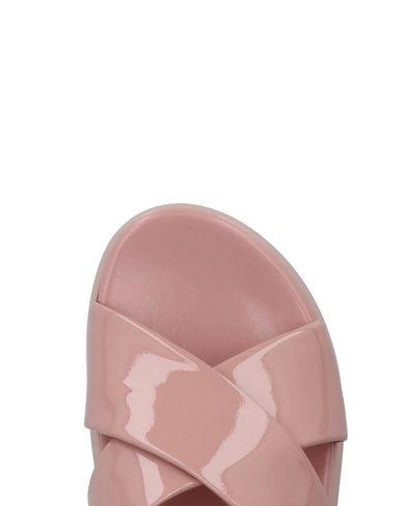 Shop Prada Linea Rossa Woman Sandals Pastel Pink Size 5 Soft Leather