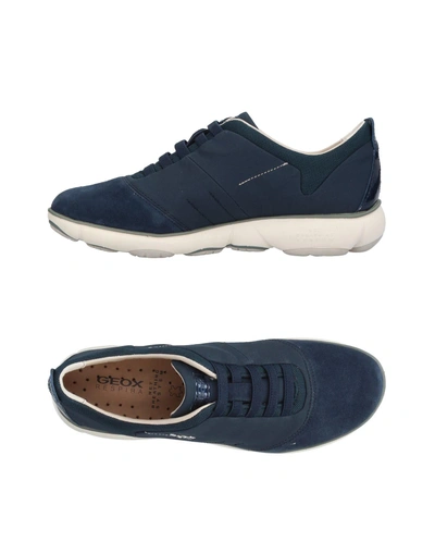 Shop Geox Sneakers In Slate Blue