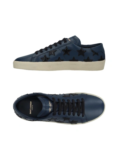 Shop Saint Laurent Sneakers In Dark Blue