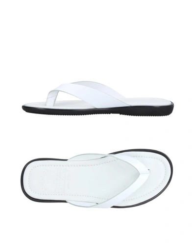 Shop Doucal's Flip Flops In White