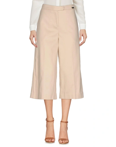 Shop Alessandro Dell'acqua Cropped Pants & Culottes In Beige