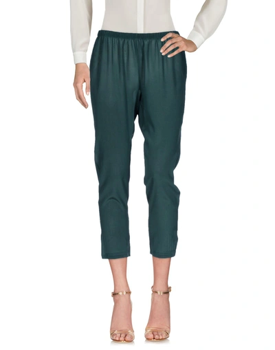 Shop Gotha 3/4-length Shorts In Dark Green