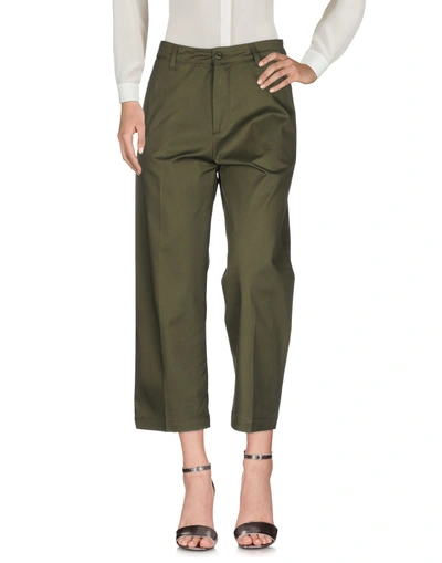 Shop Carhartt Casual Pants In Military Green