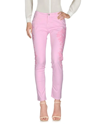 Shop Blumarine Casual Pants In Pink
