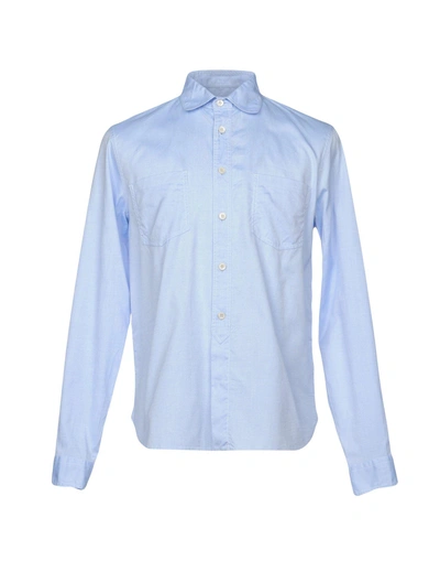 Shop Prada Solid Color Shirt In Sky Blue