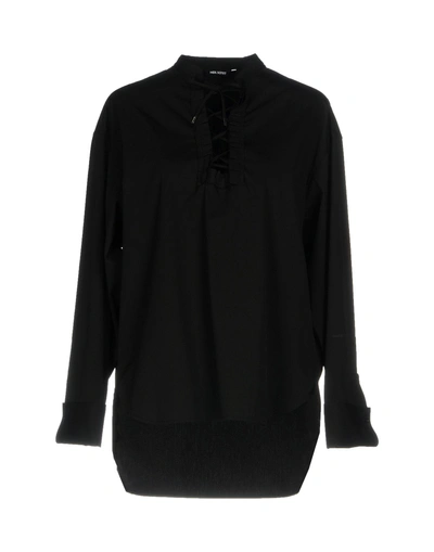 Shop Neil Barrett Solid Color Shirts & Blouses In Black