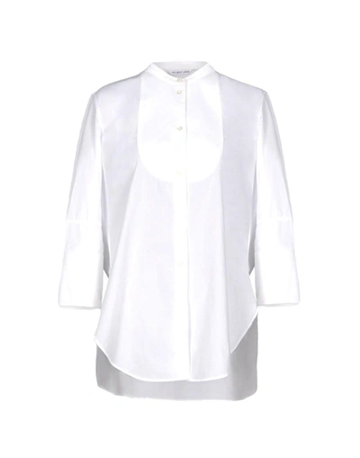 Shop Helmut Lang Solid Colour Shirts & Blouses In White