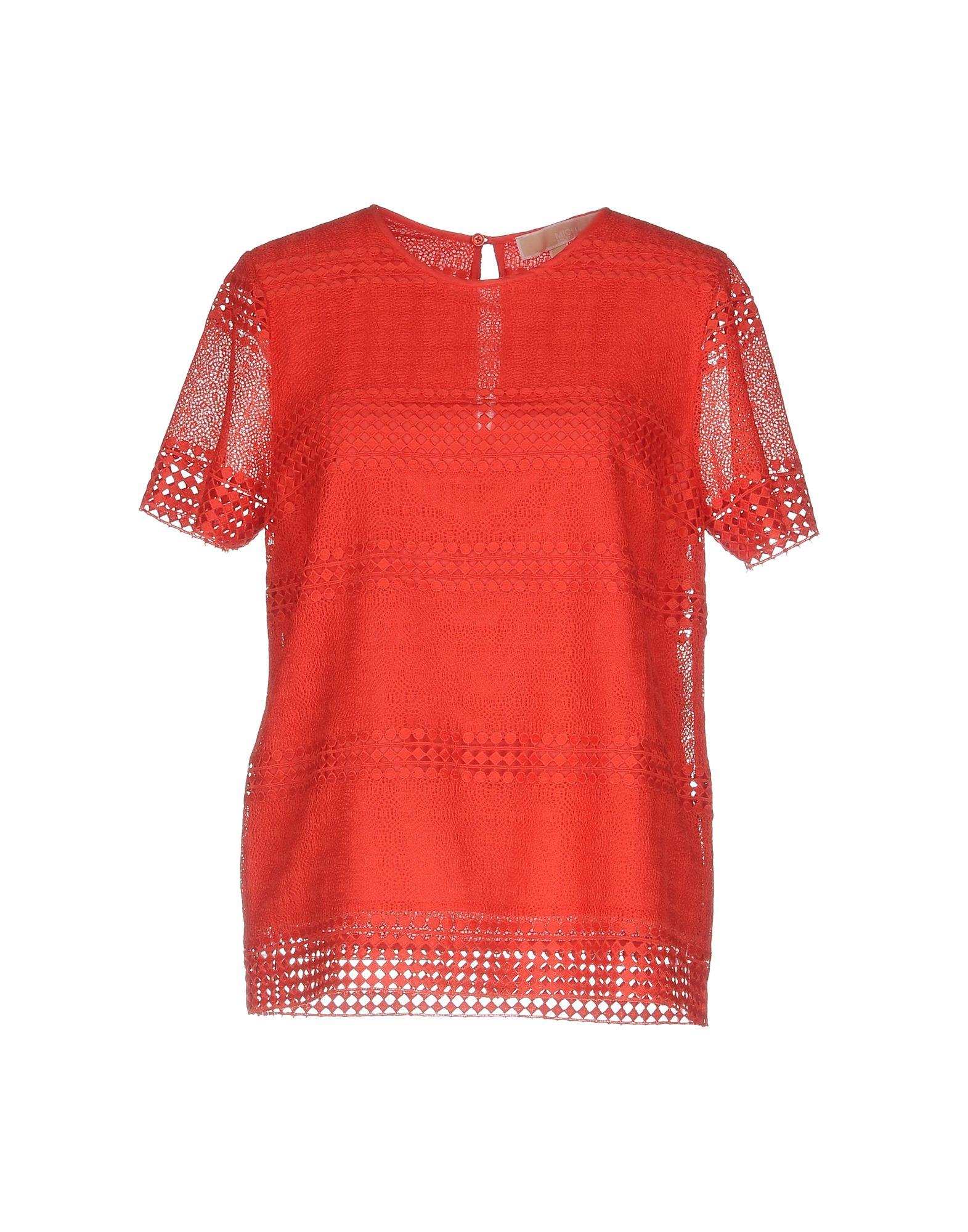 michael kors blouses red