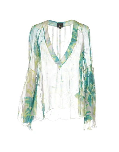 Shop Just Cavalli Blouse In Green