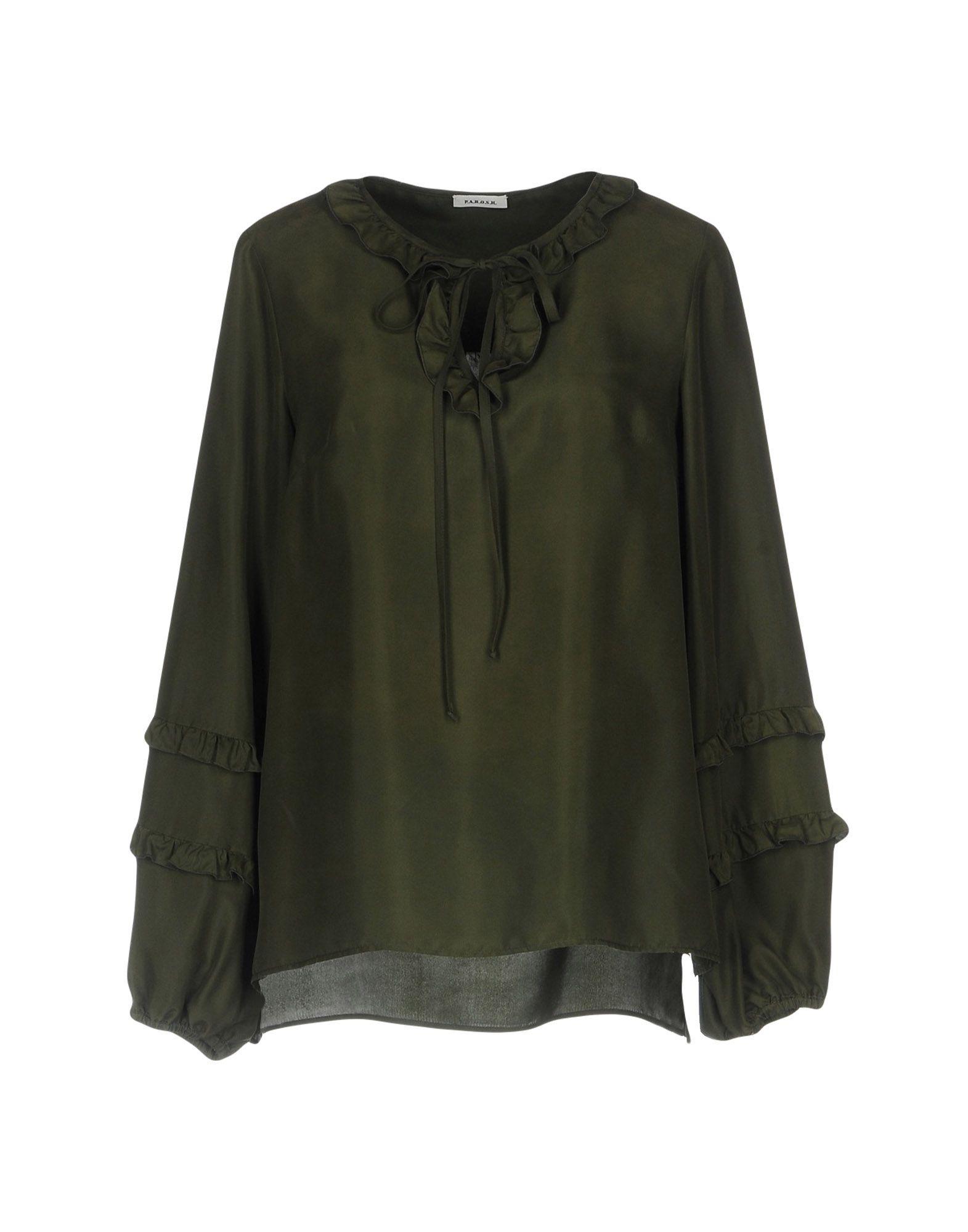 P.a.r.o.s.h. Blouse In Military Green | ModeSens