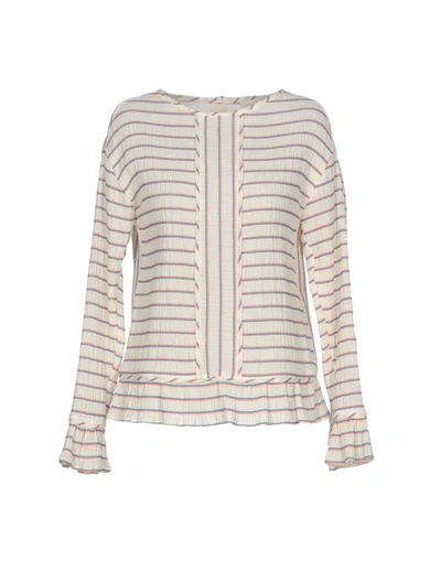 Shop Intropia Blouse In Ivory